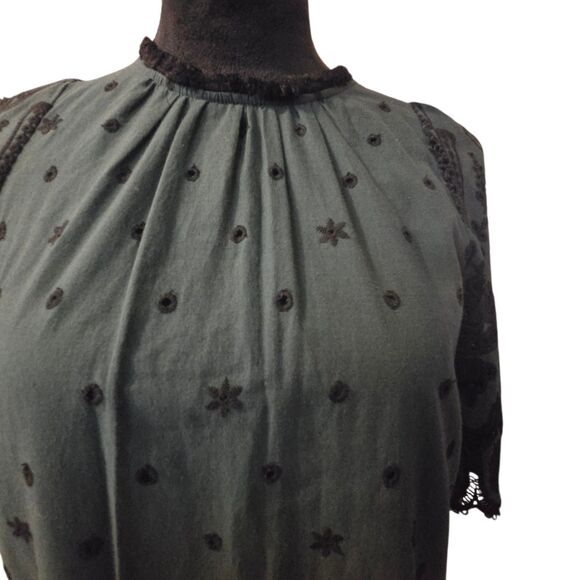 Sea Tuckernuck Dress 2 Broderie Anglaise Embroidered Eyelet Pockets Whimsigoth - Picture 8 of 14